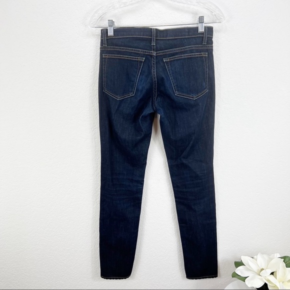 Imogene + Willie Lucy Dark Wash Mid Rise Jeans Stretchy Skinny Blue Size 25R - Picture 8 of 9